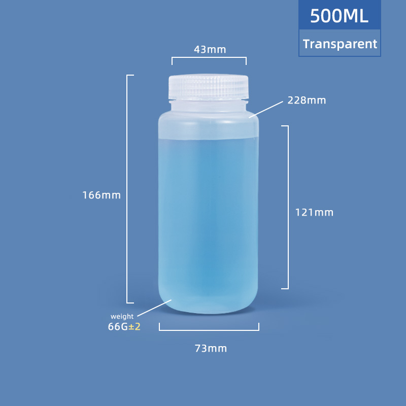 500 ml de collier de cou de large PP / HDPE Bouteille