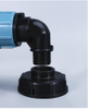 20/25/32 mm IBC Tank Ad réservoir Joix de tuyaux 1/2 '' 3/4 '' Elbow Sortite sortie Connecteurs d'eau de jardin Connecteur de tuyau en plastique