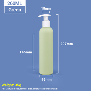 260 ml Verrouillage Voyage en plastique bouteilles de toilette avec pompe à verrouillage auto-verrouillage de shampooing en plastique