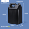 Pichets de style F 10 L Pichet en plastique HDPE de 10 litres Jerrican en plastique