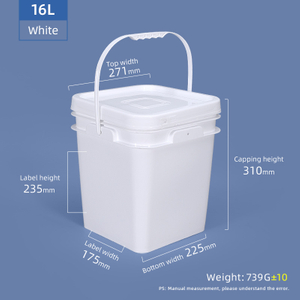 Seau carré 16L