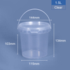 1500 ml 1,5 seau en plastique rond LTR