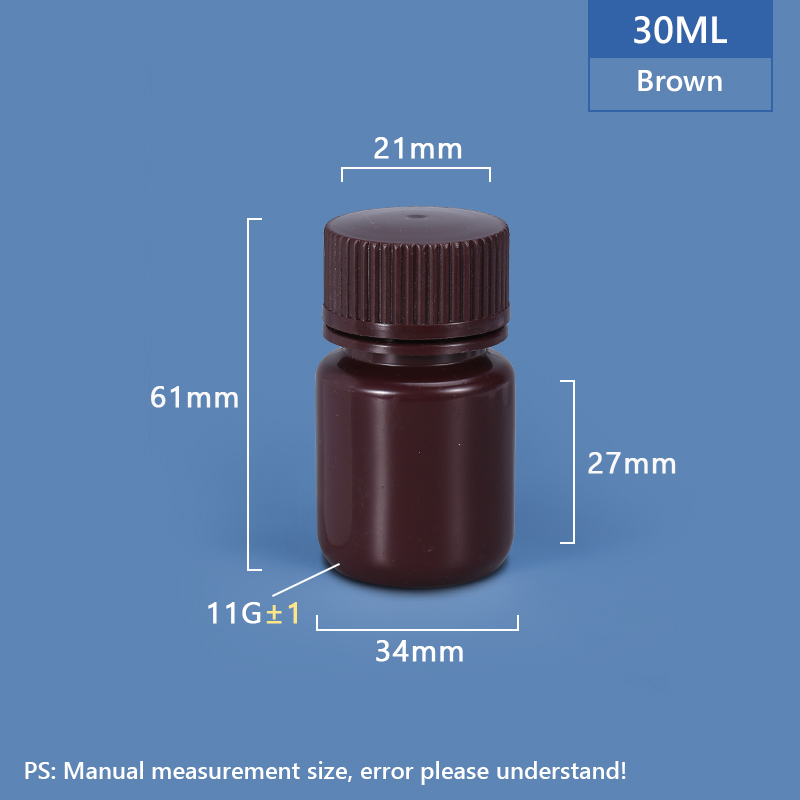 Bouteille PP / HDPE à niveau large de 30 ml