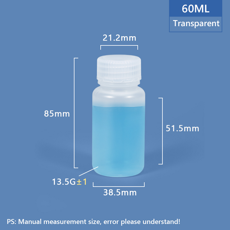 Bouteille PP / HDPE de 60 ml de cou de 60 ml