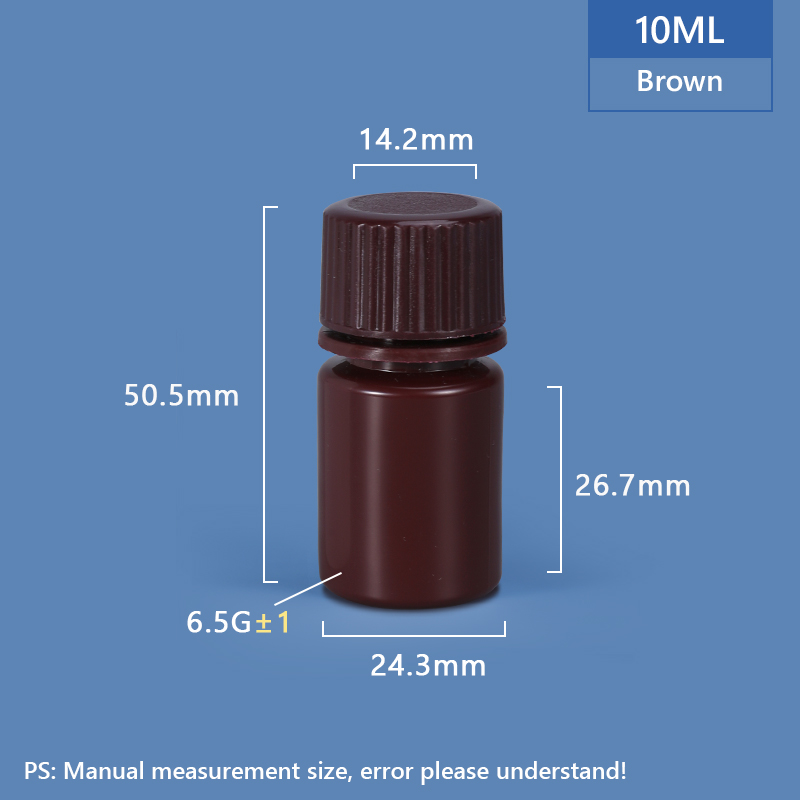 10 ml de collier en plastique PP / HADPE Bouteille