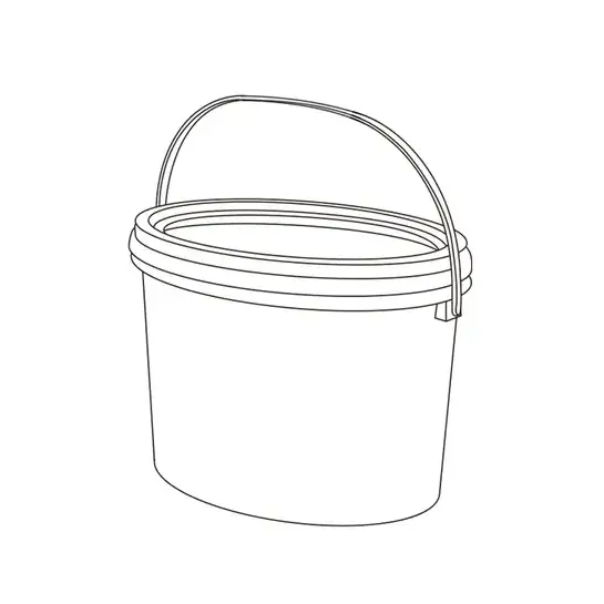 Seau en plastique - Ovale