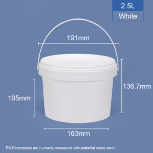 2500 ml 2,5 LTR Bodet en plastique rond de qualité alimentaire