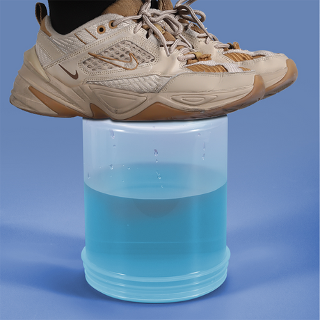 Umetass large bouche bocal en plastique avec sabot de déchirure évidente évidente 
