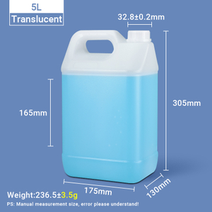 Pichets de style F de 5 L Pichet en plastique HDPE de 5 litres Jerrican en plastique