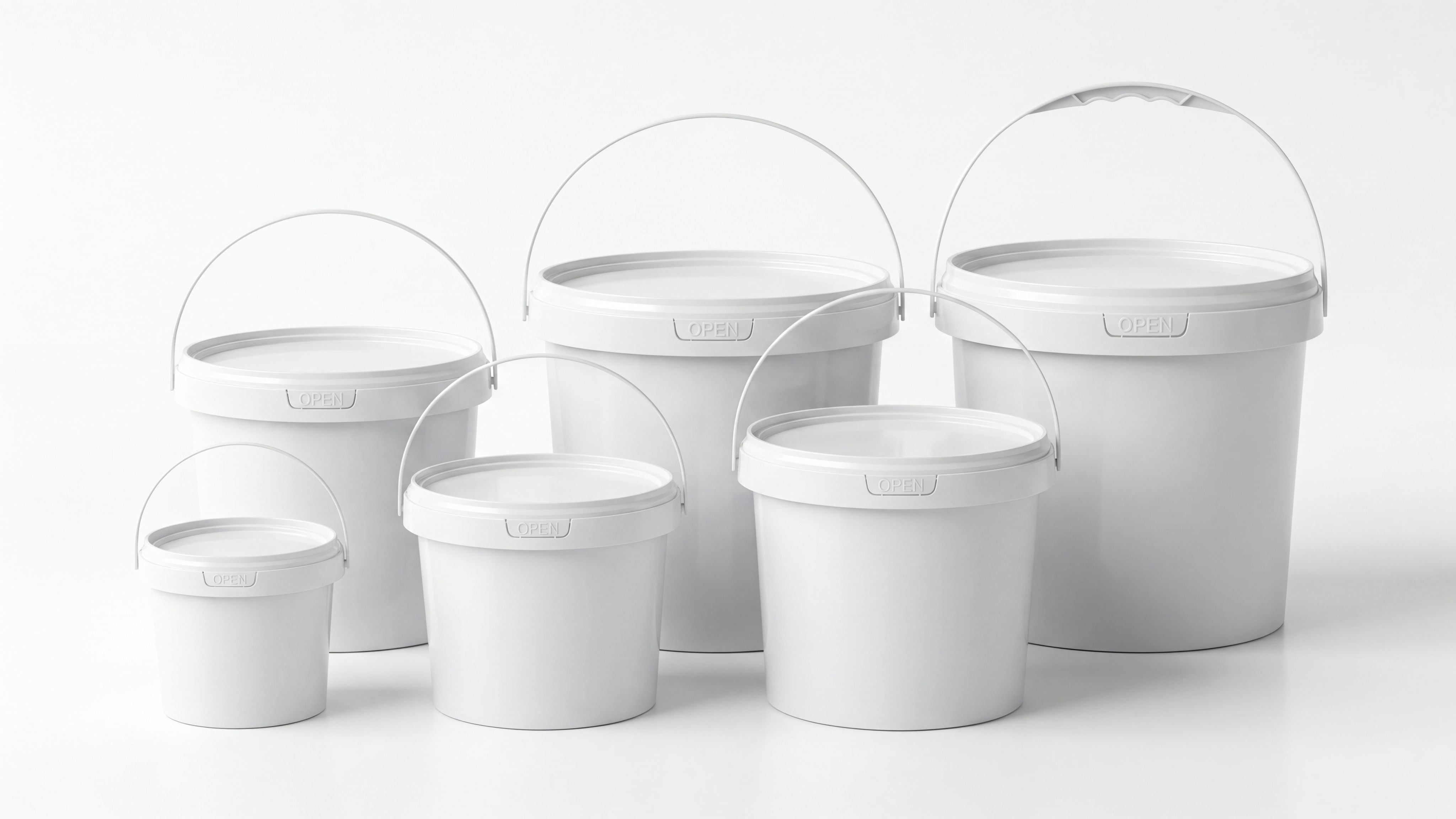Seau en plastique 300ml-10L série LC