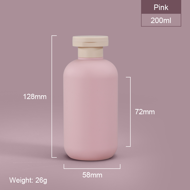 Bouteille de shampooing Flip Top à capuchon de 200 ml
