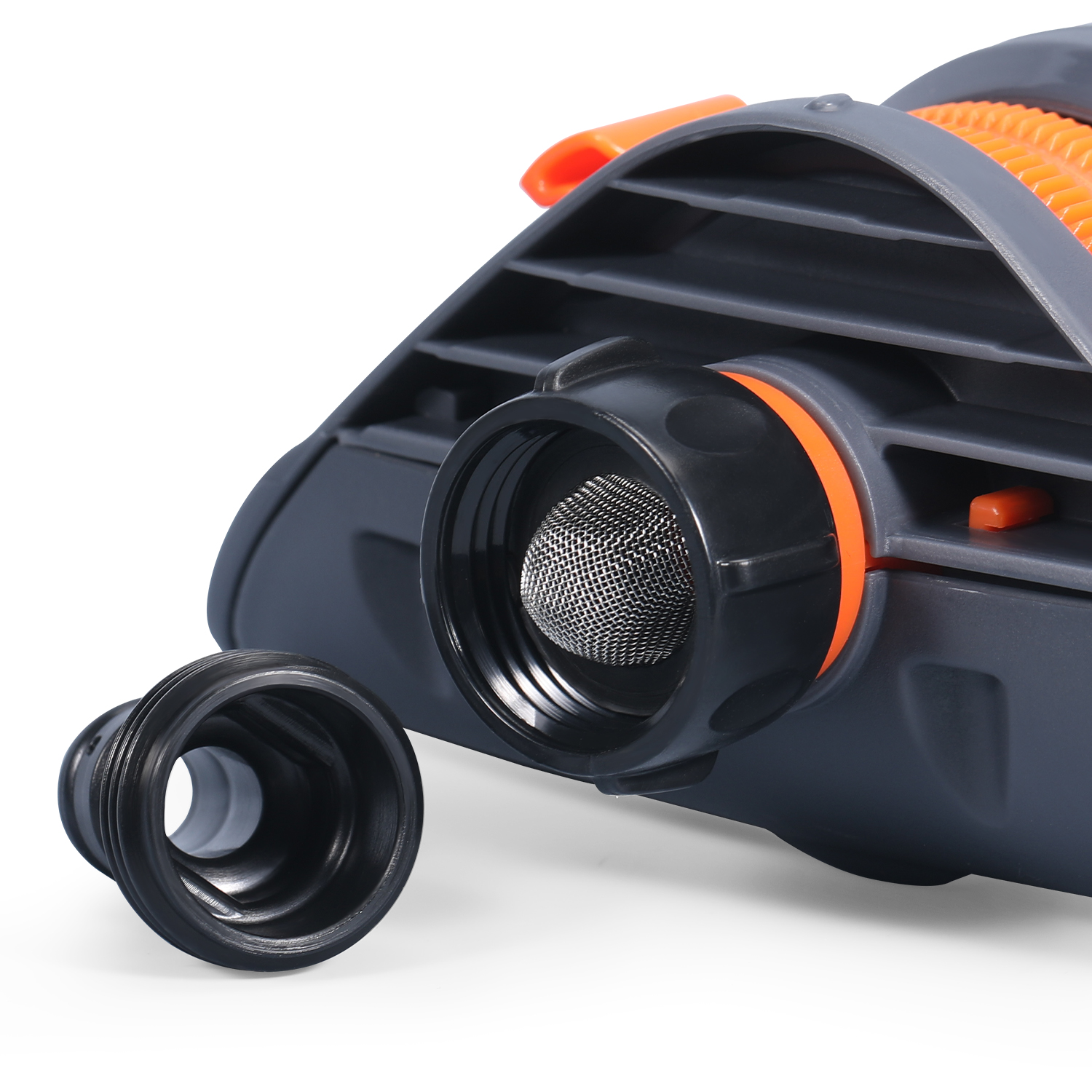 Sprinkler à pelouse oscillant avec buses en laiton de 19 trous, couvre jusqu'à 8-10m, comprend une aiguille de nettoyage à jet en pulvérisation