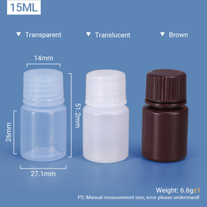 Bouteille PP / HDPE de 15 ml de cou de large