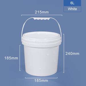 Seau en plastique 6L avec poignée de couvercle