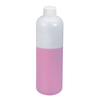 Bouteille en PE blanc translucide de 500 ml avec joint d'induction à bouchon à vis