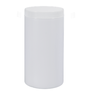Pot en plastique à vis à large ouverture HDPE de 1000 ml