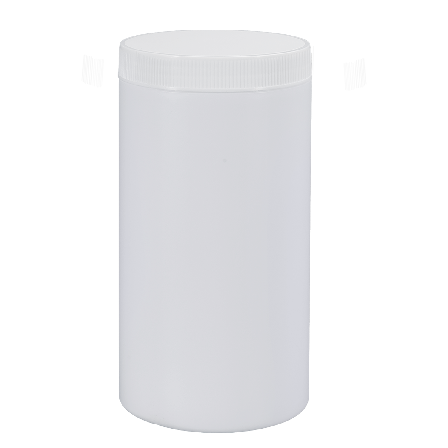 Pot en plastique à vis à large ouverture HDPE de 1000 ml
