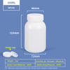 Bouteille en plastique HDPE à large goulot de 300 ml avec bouchon intérieur étanche pour utilisation en laboratoire chimique