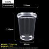 Gobelet en plastique PET transparent de 32 oz 1030 ml