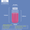 Bouteille en plastique PP à col large de 500 ml
