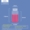 Bouteille en plastique PP à col large de 250 ml