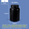 Bouteille en plastique à large goulot HDPE 3L