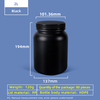 Bouteille en plastique HDPE à large ouverture de 2 L avec bouchon d'étanchéité, étanche pour utilisation en laboratoire chimique