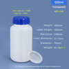 Bouteille en plastique à large goulot HDPE de 500 ml