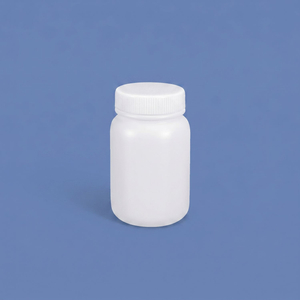 200ml HDPE Wide Mouth Plastic Bottle with Inner Cap Leakproof for Chemical Lab Use