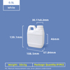 Pichets de style F de 500 ml, jerrycan en plastique pour vin en HDPE de qualité alimentaire de 0,5 litre