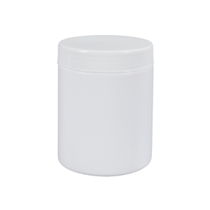 Pot en plastique à vis à large ouverture HDPE de 250 ml