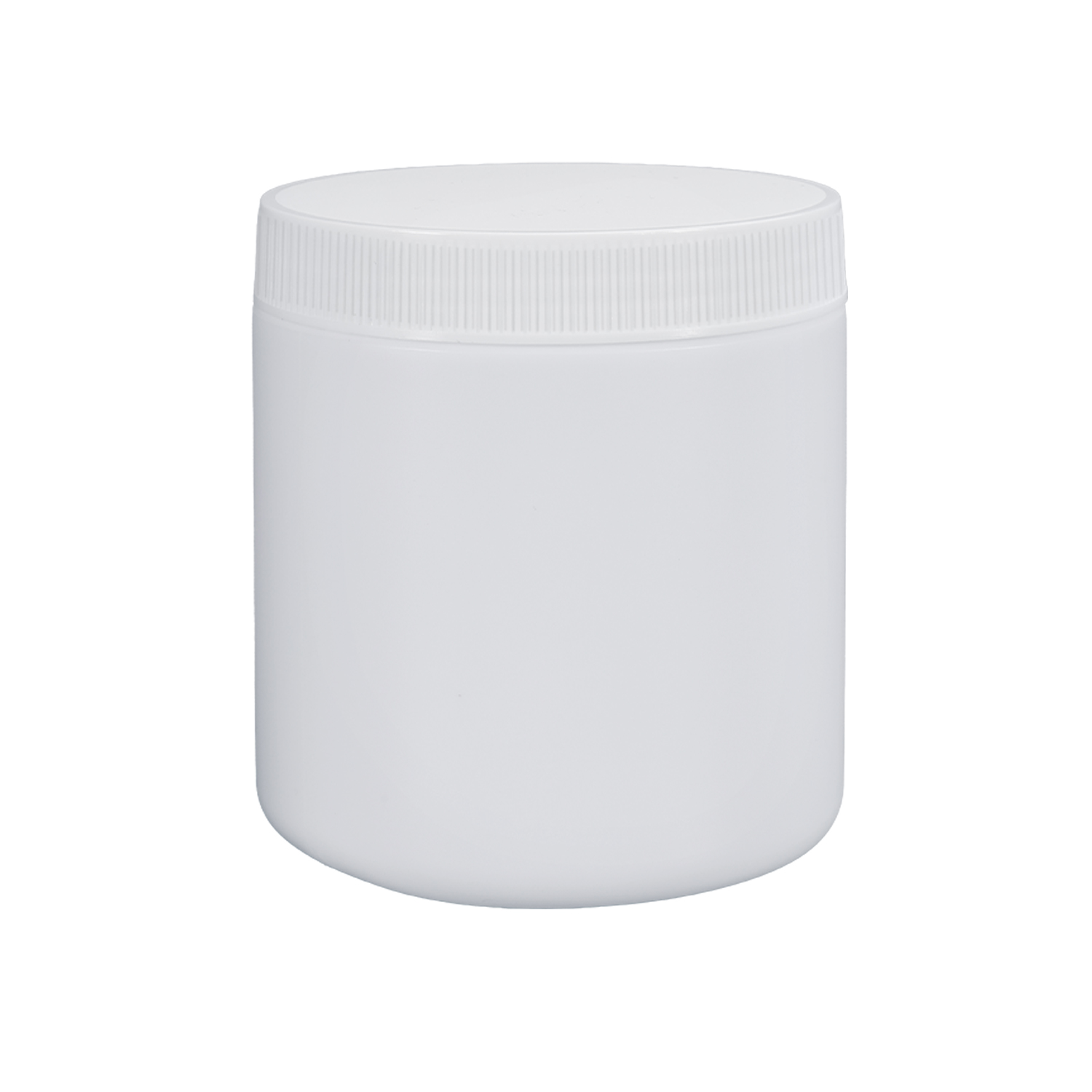 Pot en plastique à vis à large ouverture HDPE de 500 ml