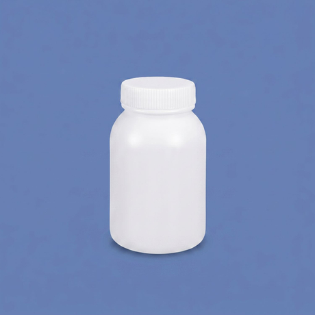 300ml HDPE Wide Mouth Plastic Bottle with Inner Cap Leakproof for Chemical Lab Use